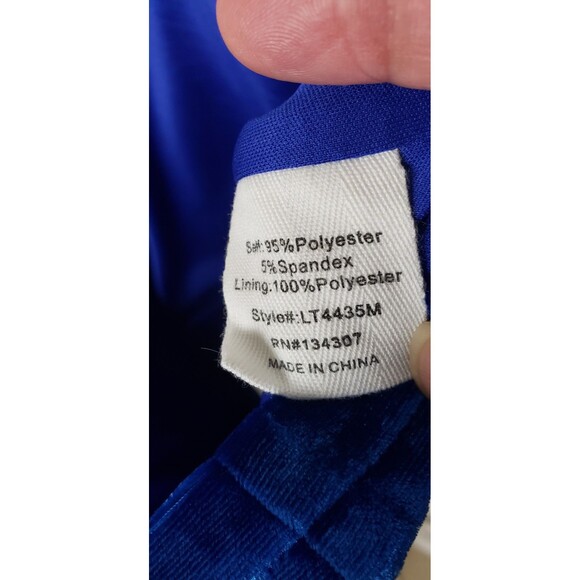 Line And Dot Velvet Corset Top M Bustier Blue Fairycore Whimsygoth Regencycore - Picture 6 of 7